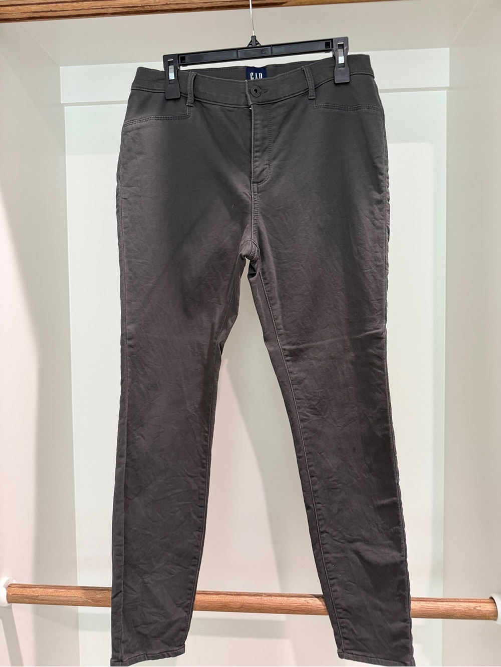 GAP women’s Dark Gray Chino Pants